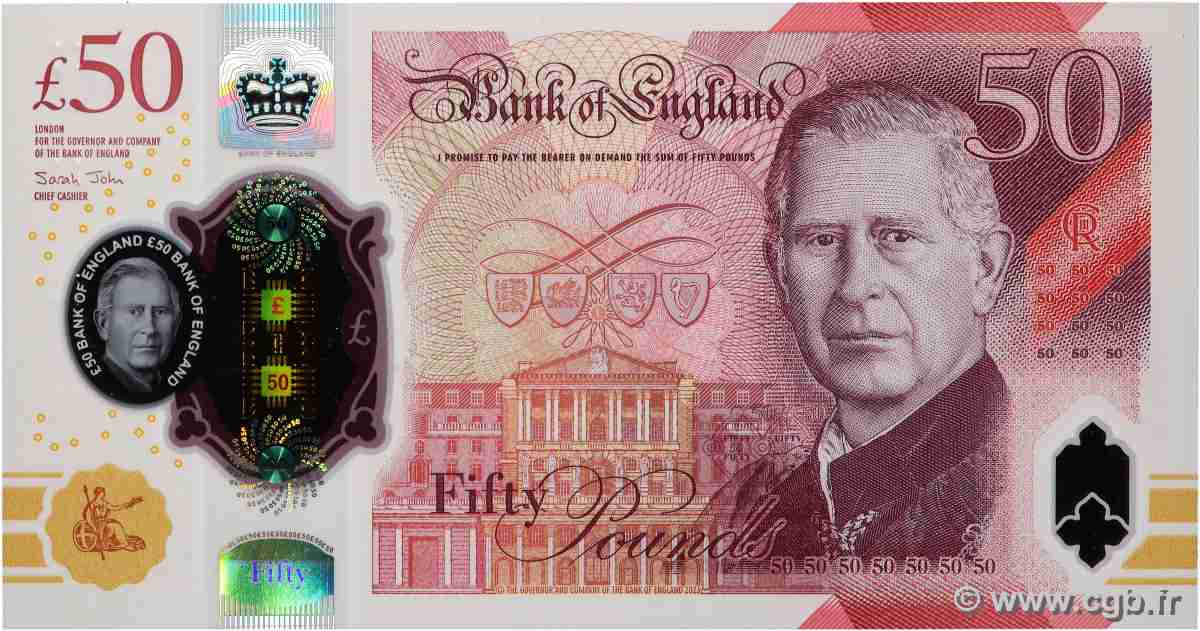 50 Pounds INGLATERRA 2023 P.401 FDC