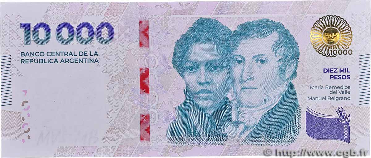 10000 pesos ARGENTINE 2024 P.369 pr.NEUF