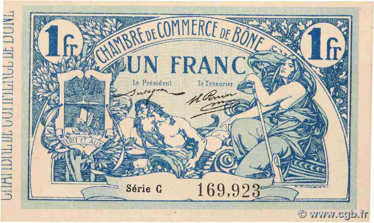 1 Franc ALGÉRIE Bône 1915 JP.138.03 pr.NEUF