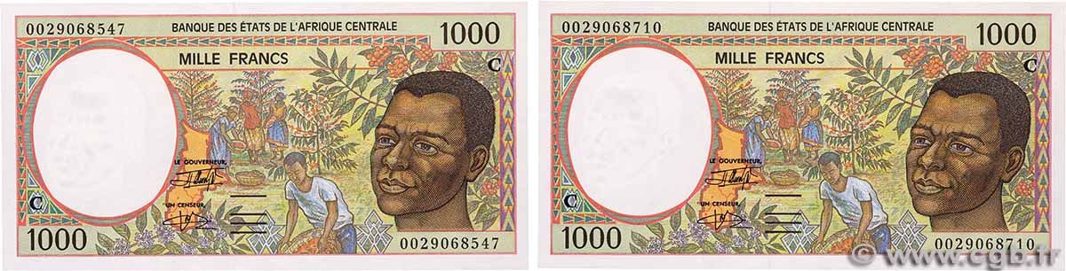1000 Francs type 1993C Lot CONGO 2000 A.225Cg pr.NEUF