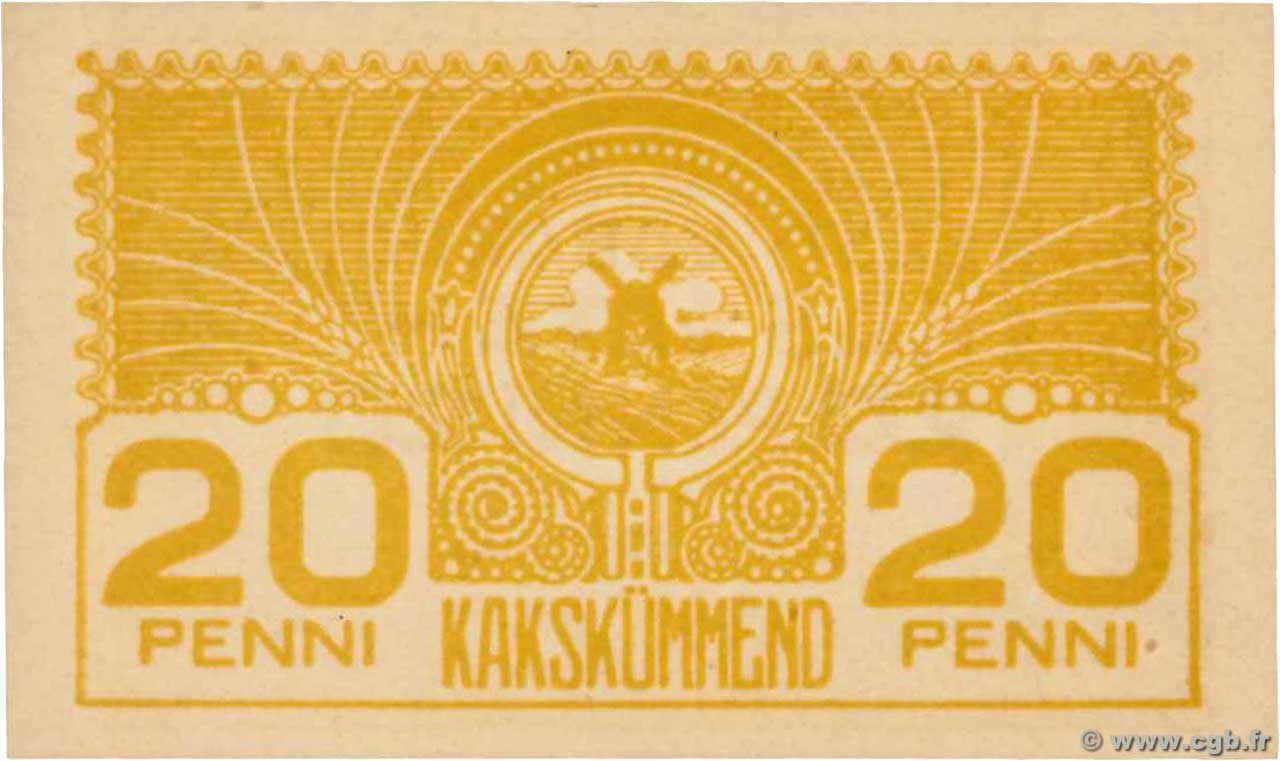 20 Penni ESTLAND  1919 P.41a ST