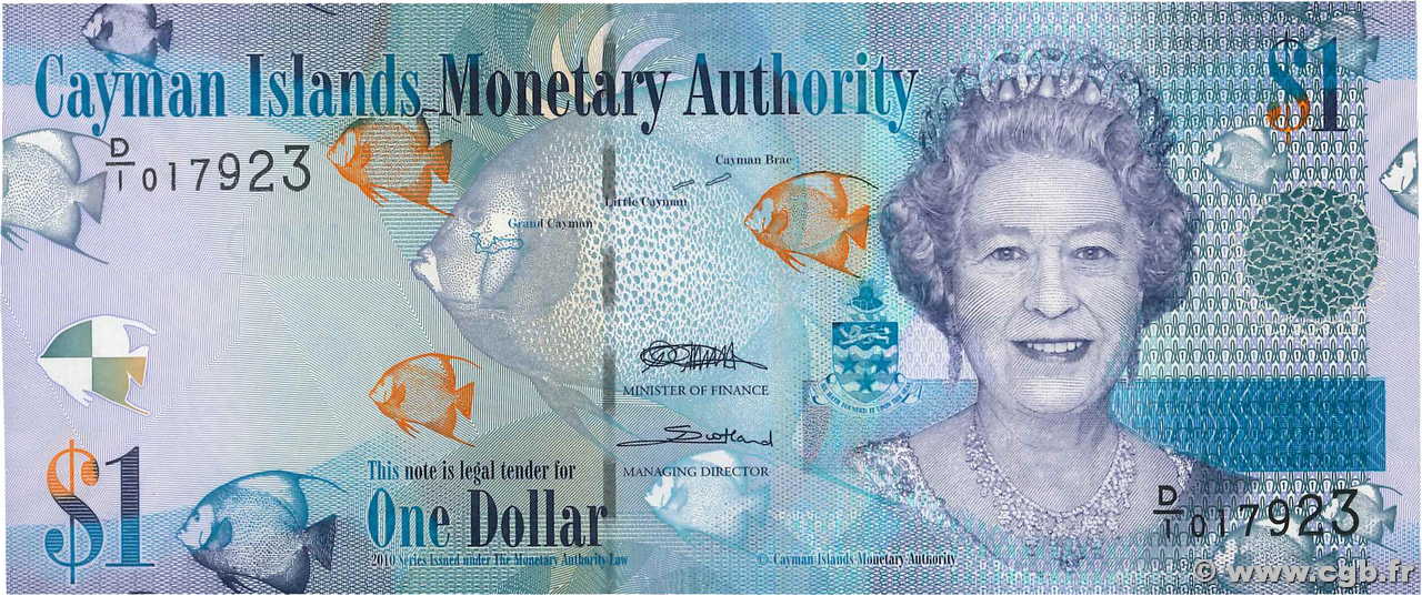 1 Dollar ÎLES CAIMANS 2010 P.38a NEUF