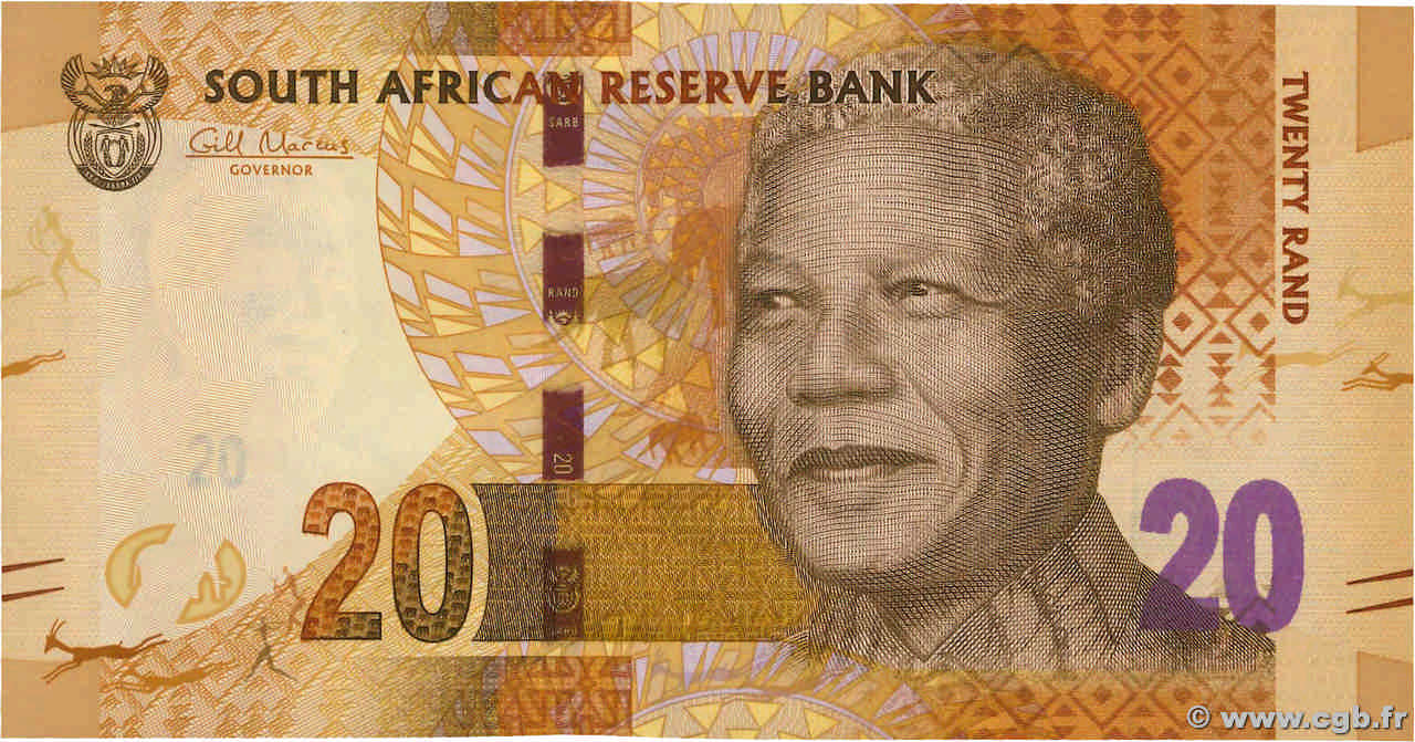 20 Rand SOUTH AFRICA 2012 P.134 UNC