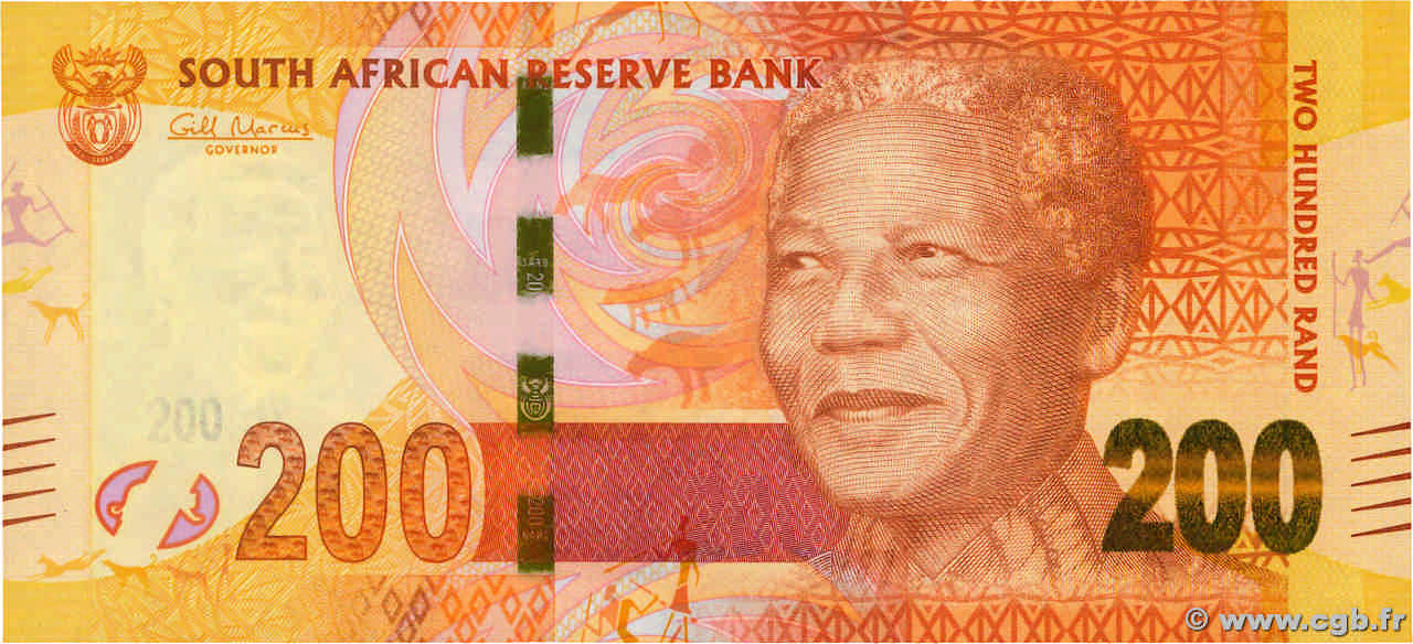 200 Rand SOUTH AFRICA 2012 P.137 UNC