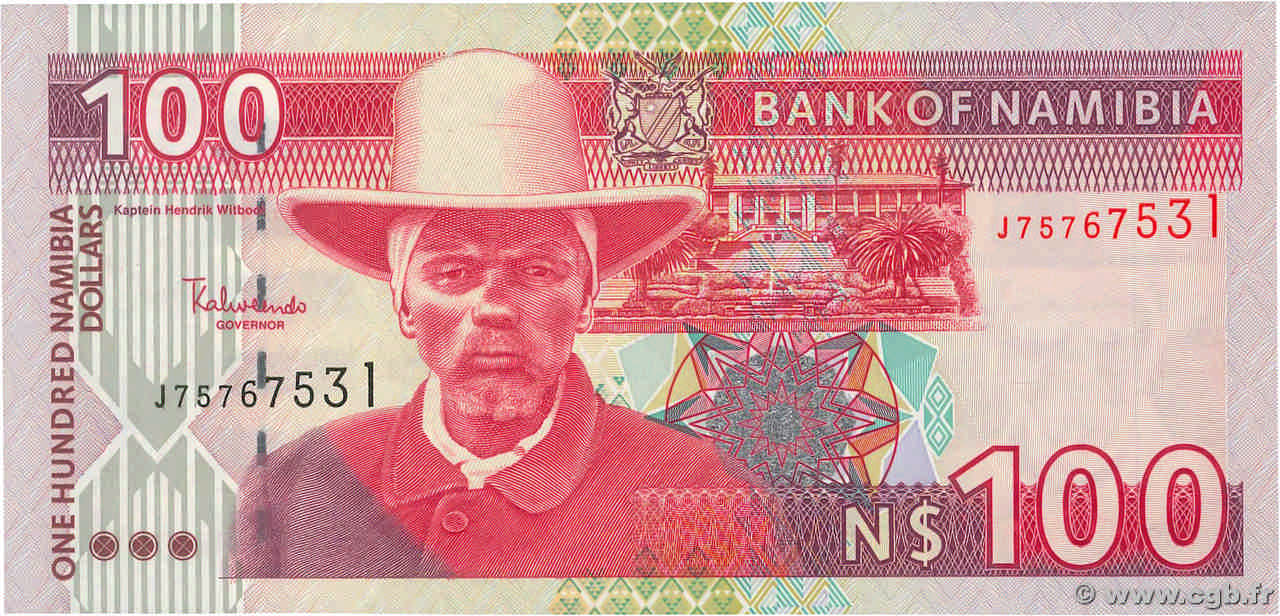 100 Namibia Dollars NAMIBIA 2003 P.09A UNC