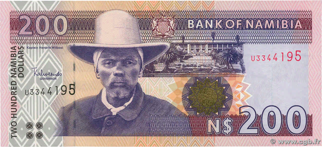 200 Namibia Dollars NAMIBIA 2003 P.10b UNC