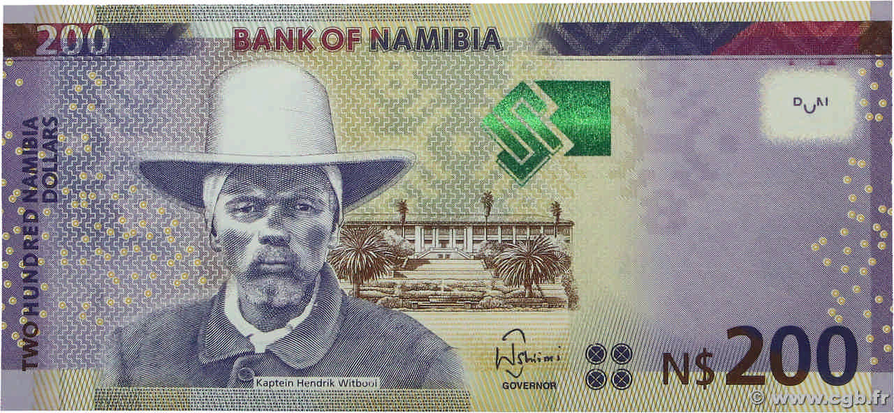 200 Namibia Dollars NAMIBIA 2012 P.15a UNC