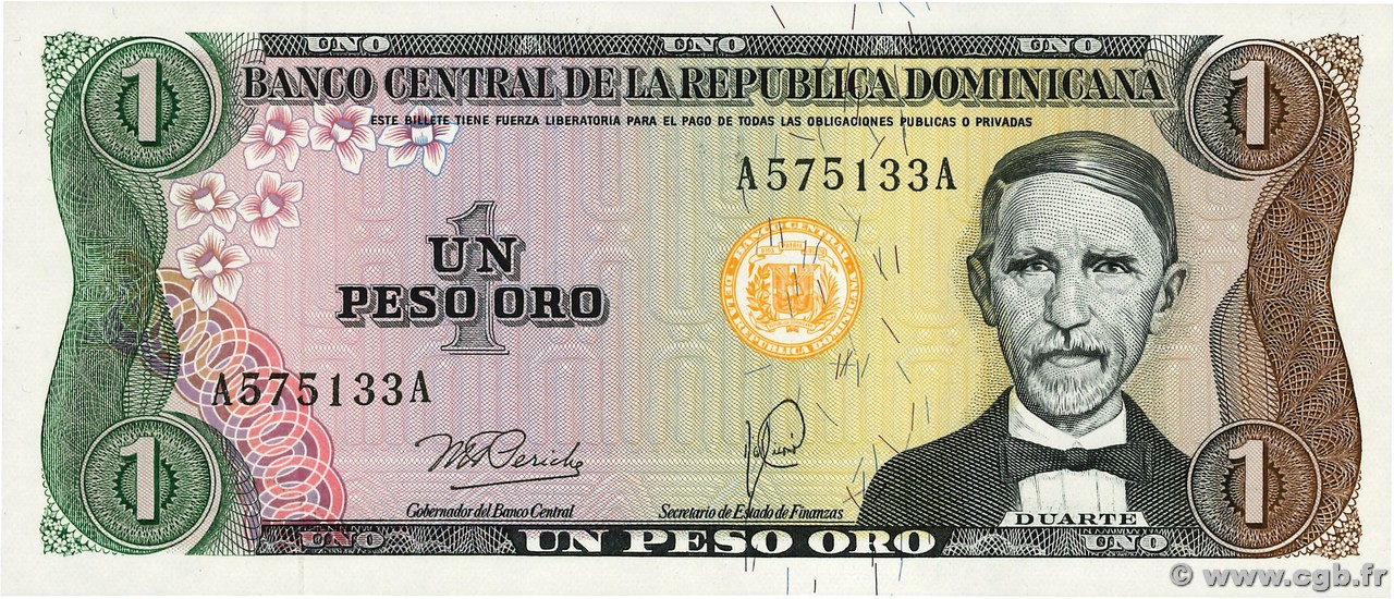 1 Peso Oro RÉPUBLIQUE DOMINICAINE 1978 P.116a UNC