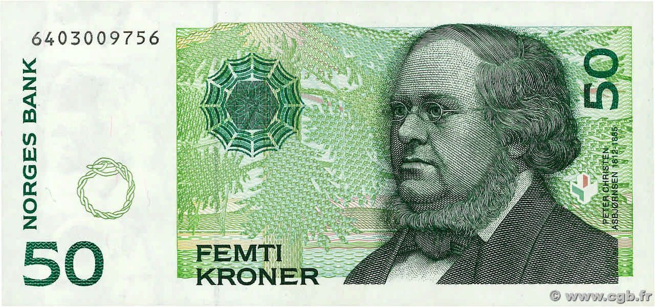 50 Kroner NORVÈGE 1999 P.46b SUP