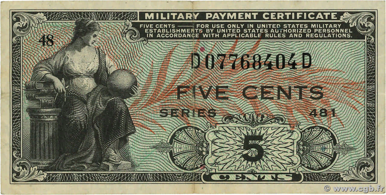 5 Cents ÉTATS-UNIS D AMÉRIQUE 1951 P.M022 TTB