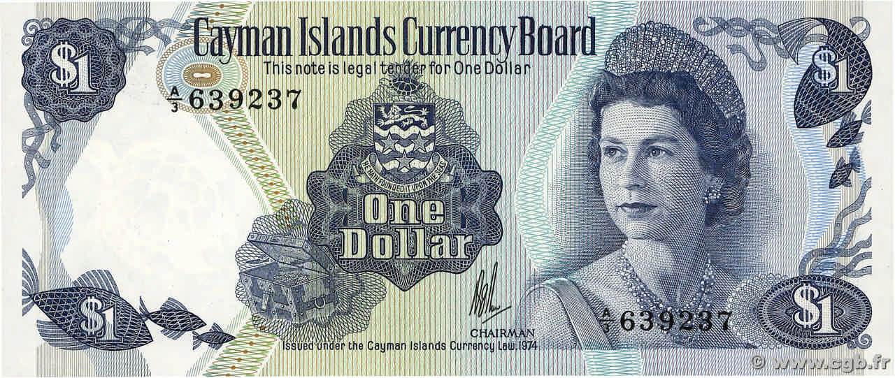 1 Dollar ÎLES CAIMANS 1985 P.05a pr.NEUF
