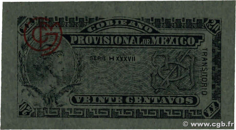 20 Centavos MEXICO  1914 PS.0699 UNC
