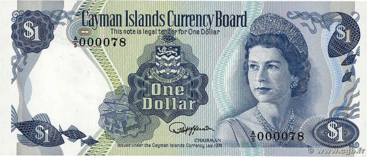 1 Dollar ÎLES CAIMANS 1985 P.05d NEUF