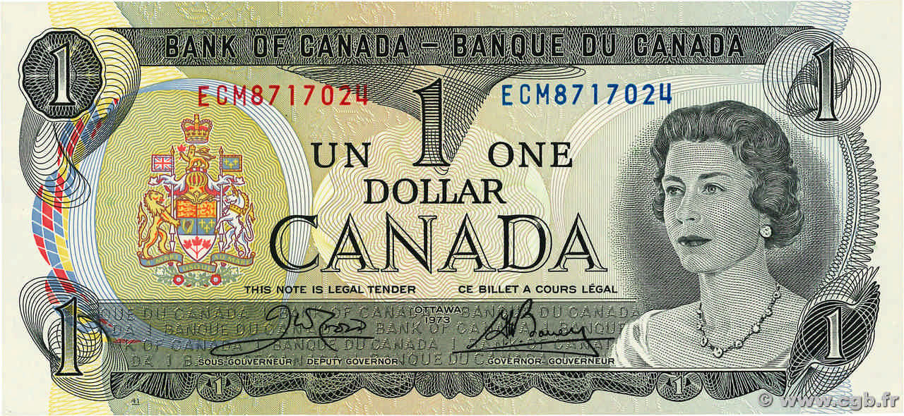 1 Dollar CANADA 1973 P.085c NEUF