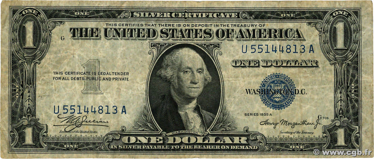 1 Dollar UNITED STATES OF AMERICA 1935 P.416a F