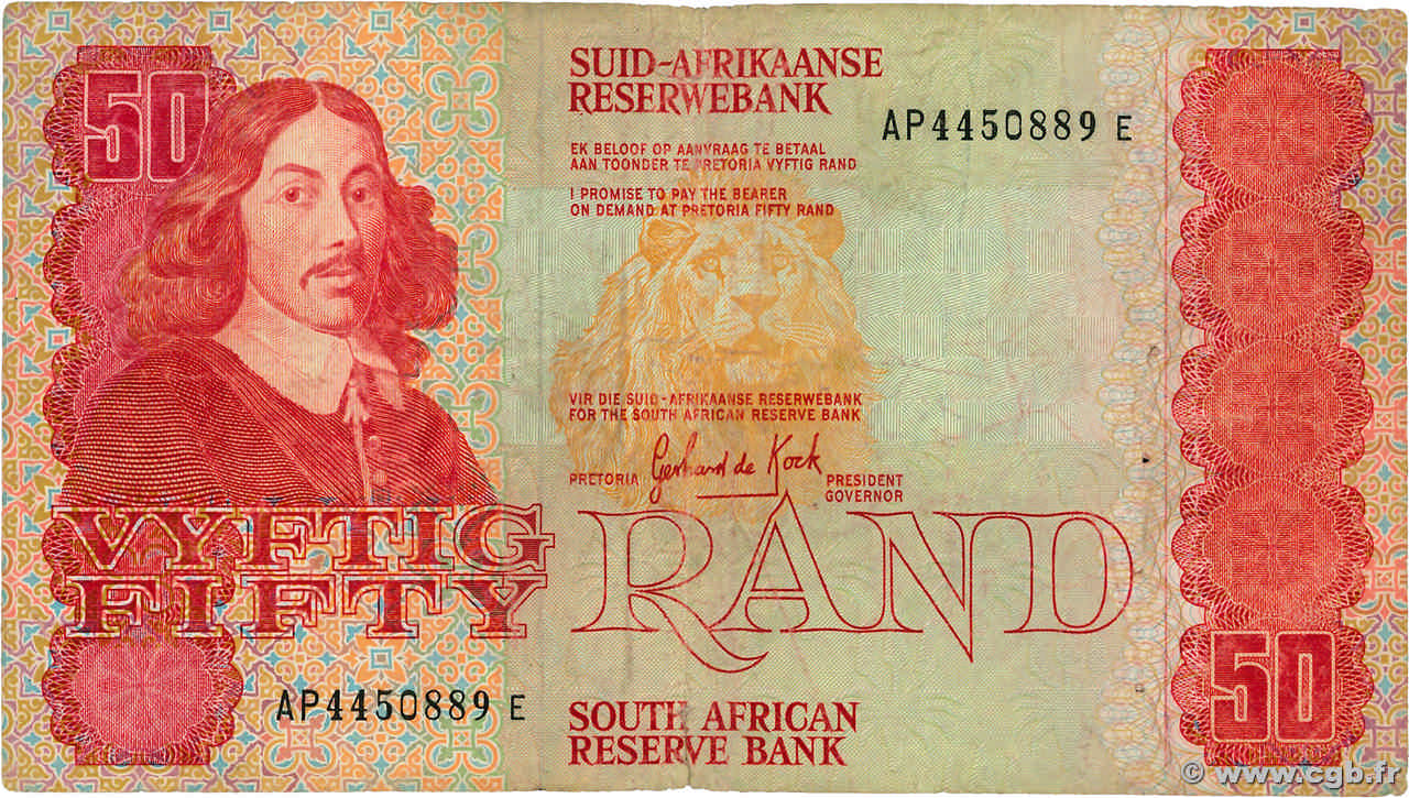 50 Rand SOUTH AFRICA 1984 P.122as F