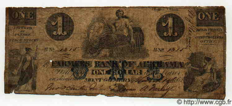 1 Dollar ÉTATS-UNIS D AMÉRIQUE  1862  B à TB