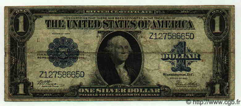 1 Dollar ÉTATS-UNIS D AMÉRIQUE  1923 P.342 TB