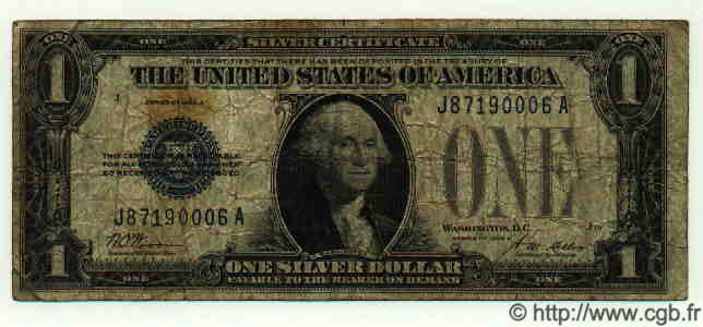 1 Dollar ÉTATS-UNIS D AMÉRIQUE  1928 P.412a B