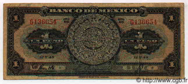 1 Peso MEXIQUE  1948 P.710d TB