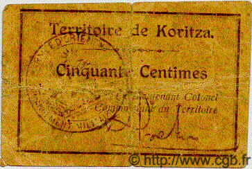 50 Centimes ALBANIE  1920 PS.153 B