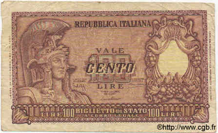 100 Lire ITALIE  1951 P.092a TB