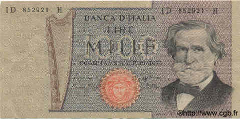 1000 Lire ITALIE  1980 P.101e TTB+