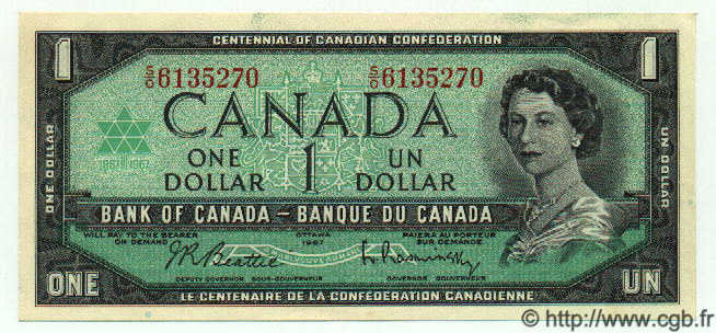 1 Dollar CANADA  1967 P.084b NEUF