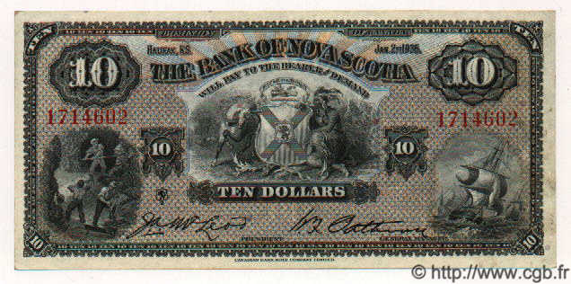 10 Dollars CANADA  1935 PS.0633 SPL