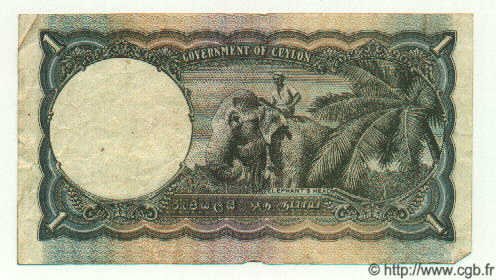1 Rupee CEYLAN  1942 P.34 TB+