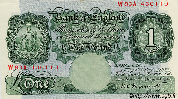 1 Pound ANGLETERRE  1948 P.369a SPL