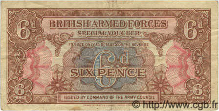 6 Pence ANGLETERRE  1946 P.M010a TB+