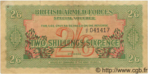 2 Shillings 6 Pence ANGLETERRE  1956 P.M028(26A) TTB