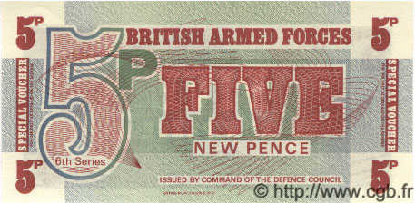 5 New Pence ANGLETERRE  1972 P.M047 NEUF