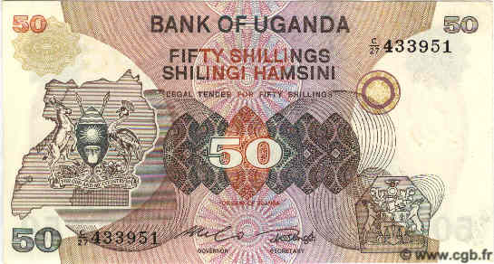 50 Shillings OUGANDA  1982 P.18a NEUF