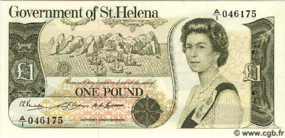 1 Pound SAINTE HÉLÈNE  1976 P.06 NEUF