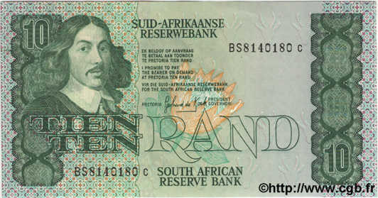 10 Rand AFRIQUE DU SUD  1982 P.120d SPL