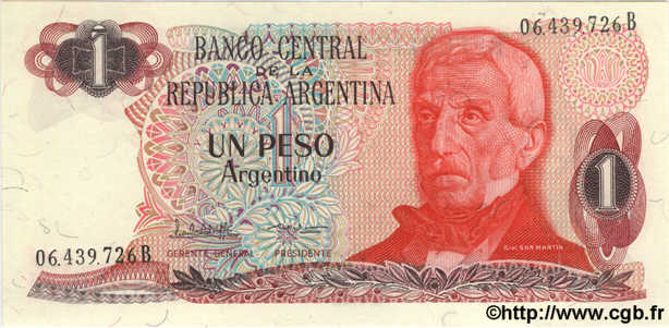 1 Peso Argentino ARGENTINE  1983 P.311 NEUF