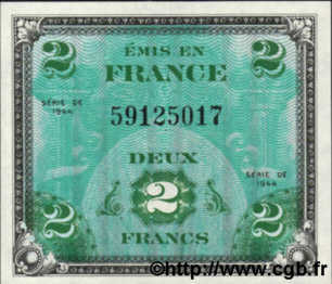 2 Francs FRANCE  1944 P.114 NEUF