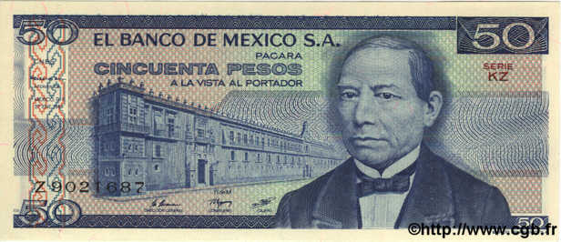 50 Pesos MEXIQUE  1981 P.073 NEUF