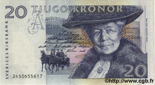20 Kronor SUÈDE  1995 P.61b NEUF