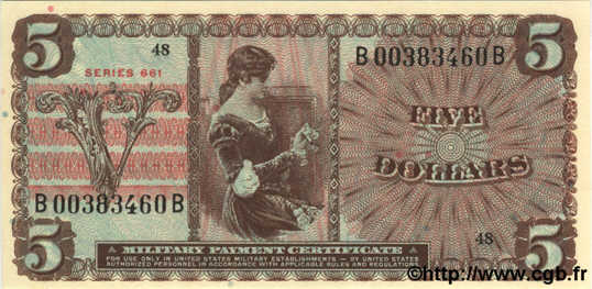 5 Dollars ÉTATS-UNIS D AMÉRIQUE  1968 P.M069 NEUF
