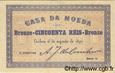 50 Reis PORTUGAL  1891 P.086 pr.SUP