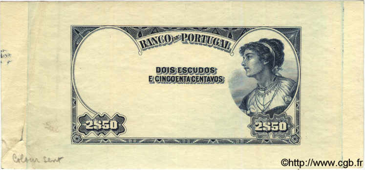 2,5 Escudos Essai PORTUGAL  1900  SUP