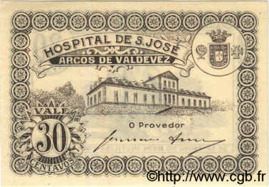 30 Centavos PORTUGAL Arcos De Valdevez 1920  NEUF