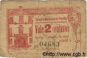 2 Centavos PORTUGAL Fundao 1920  B