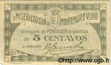 5 Centavos PORTUGAL Montemor O Velho 1920  TTB