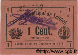 1 Centavo PORTUGAL Setubal 1919  SPL