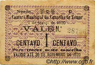 1 Centavo PORTUGAL Tomar 1920  TTB