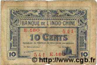 10 Cents INDOCHINE FRANÇAISE  1922 P.044 pr.TB